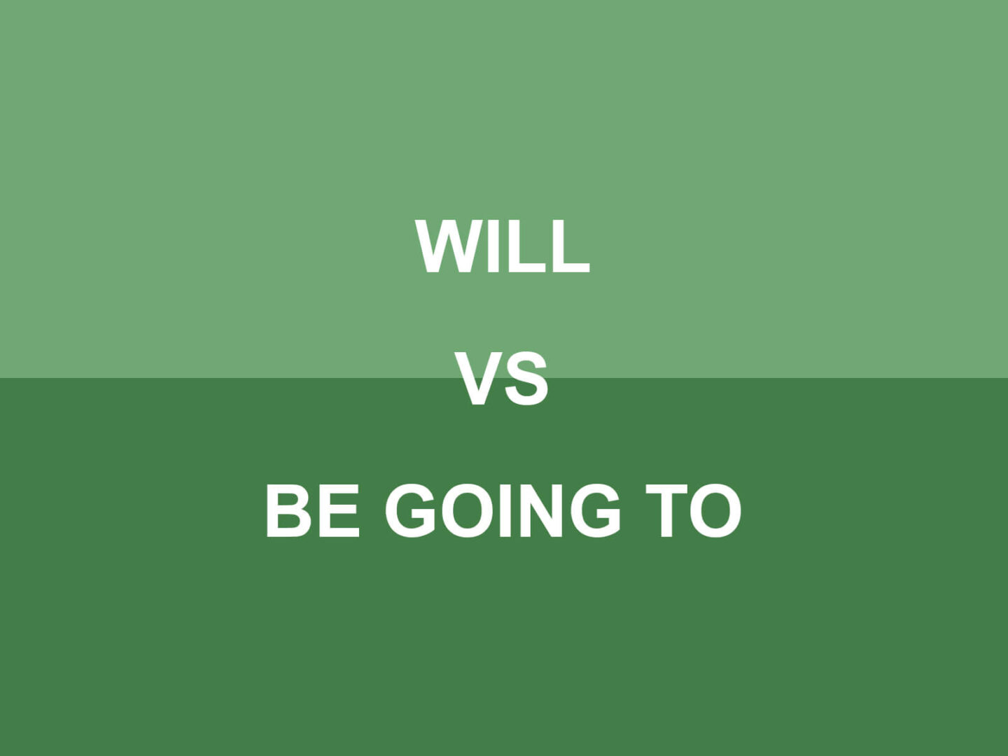 Bài tập trắc nghiệm phân biệt 'will' và 'going to'